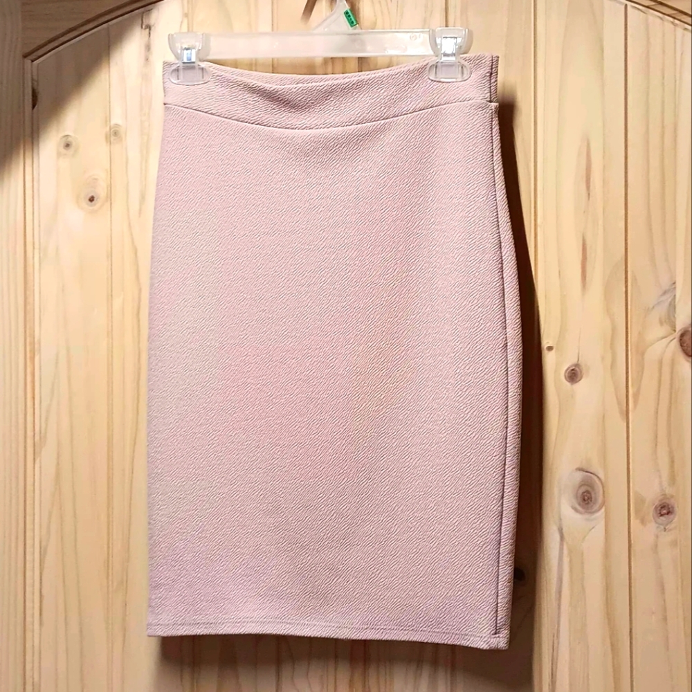 Charlotte Russe Blush Pencil Skirt